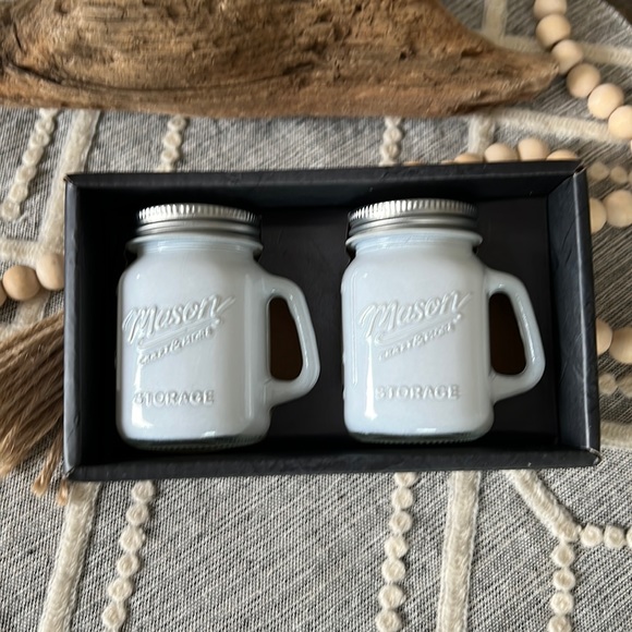 MASON JAR salt & pepper shakers - NEW in box - Picture 6 of 6